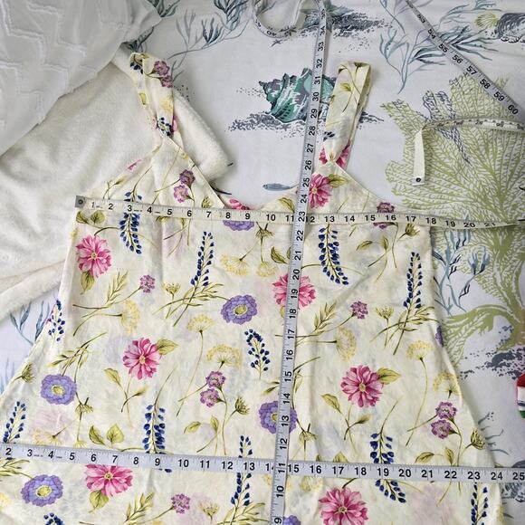 Judith Hart Textured Silk Peignoir Set Chemise Nightgown and Robe Floral Size L - Picture 9 of 13